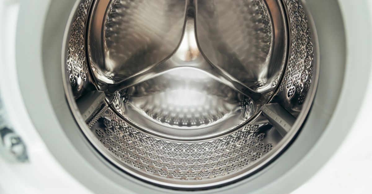 Tambour ouvert d'une machine à laver