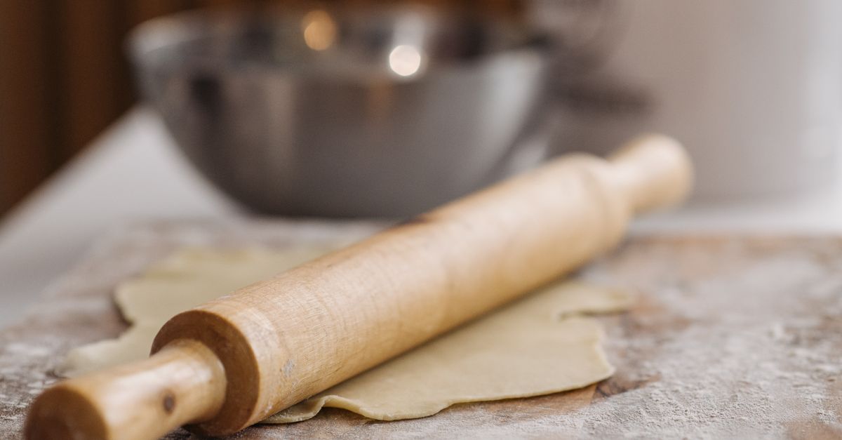 Pâte brisée étalée au rouleau